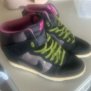 Nike Dunk Sky Hi Hidden Wedge Sneakers Tie Dye